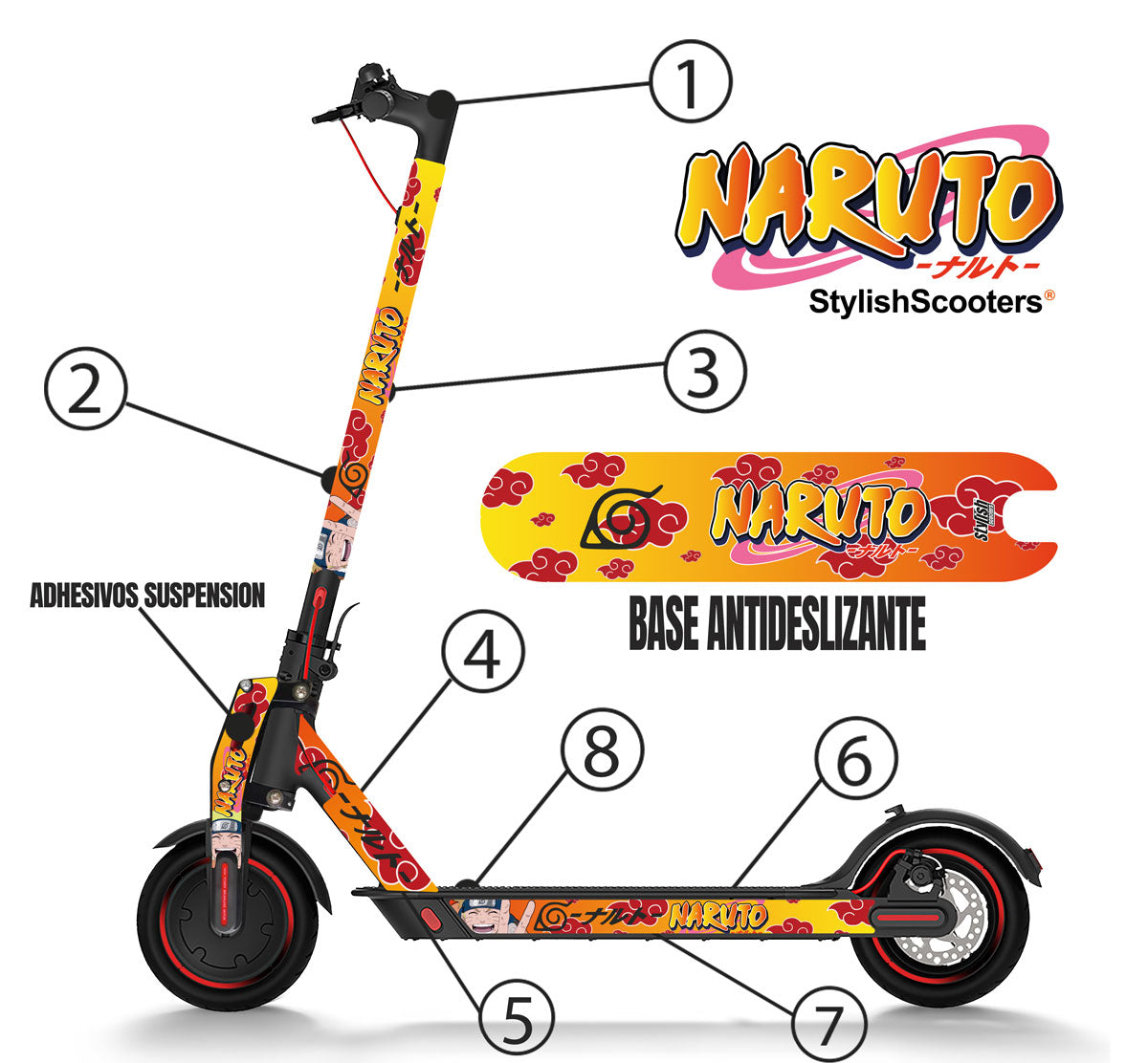 Stylish Scooters | kit completo Vinilo para Xiaomi m365