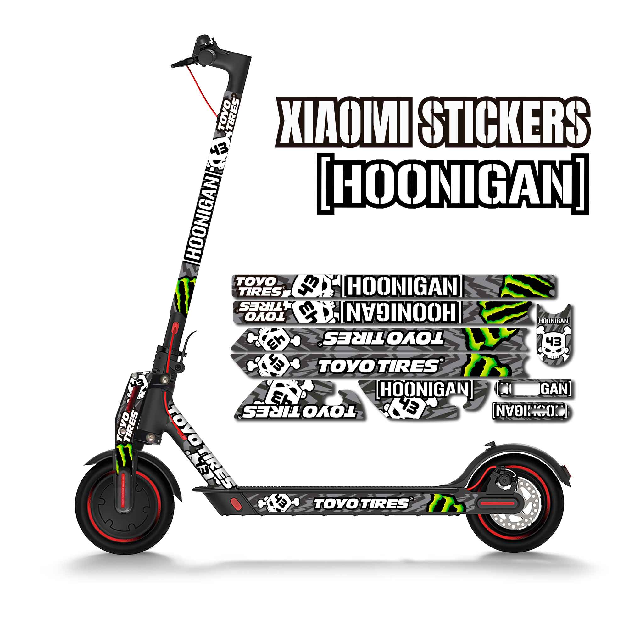En segundo lugar Catedral Renacimiento Custom vinyl for Xiaomi m365 Hooningan Monster – Stylish Scooters