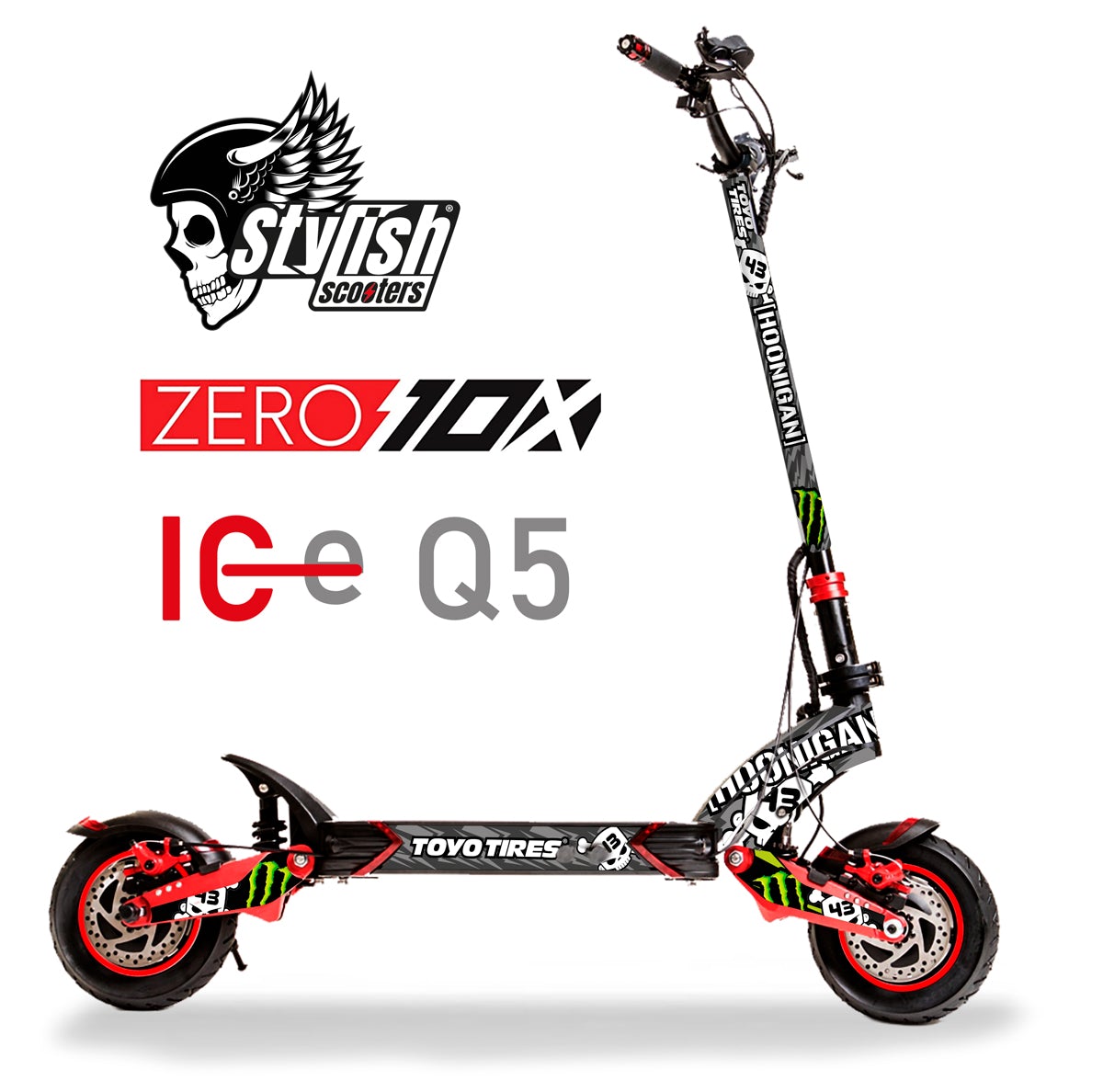 Vinilo para patiente eléctrico Ic Q5- Zero 10X - Stylish Scooters