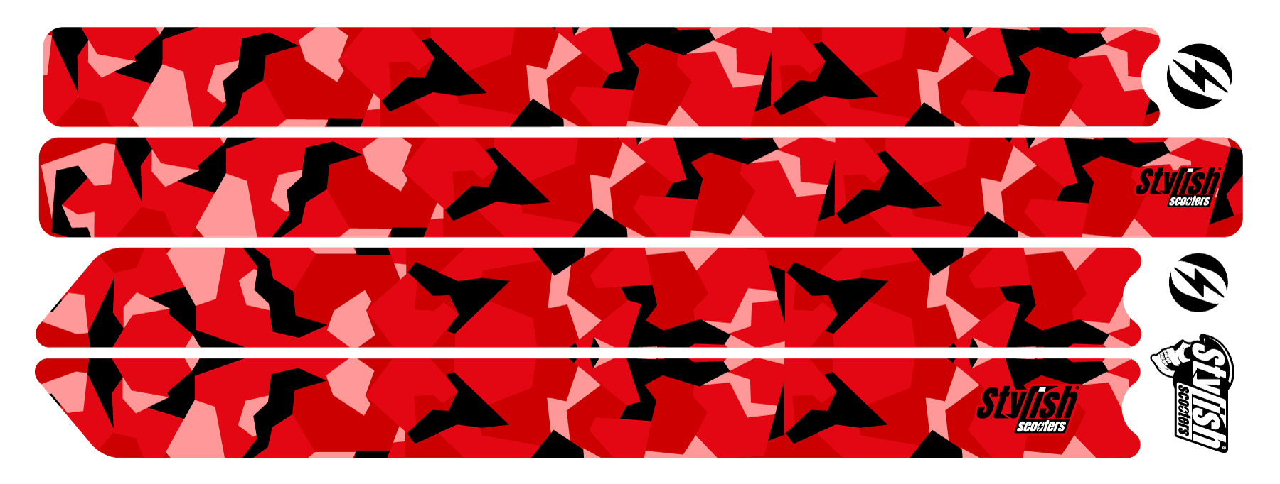 Vinilo para patiente eléctrico Xiaomi m365 Red Camo - Stylish Scooters