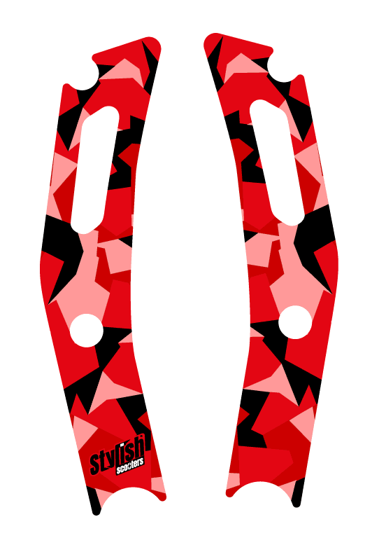 Vinilo para patiente eléctrico Xiaomi m365 Red Camo - Stylish Scooters