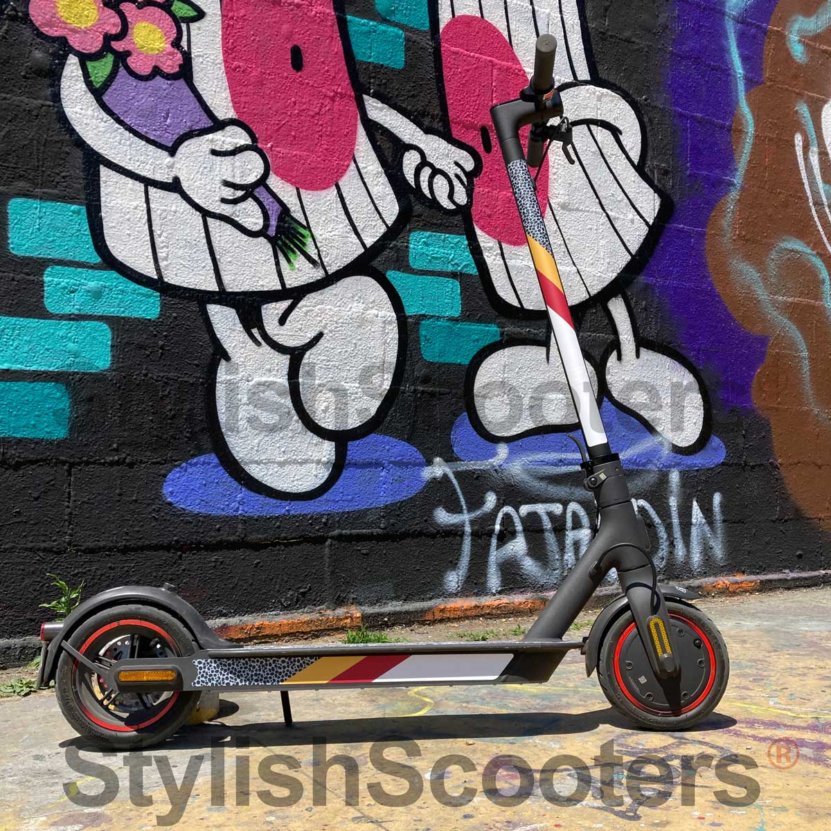 Vinilo para Patinete Xiaomi M365 - STRIPE SPORT STICKER 4PZ - Stylish Scooters