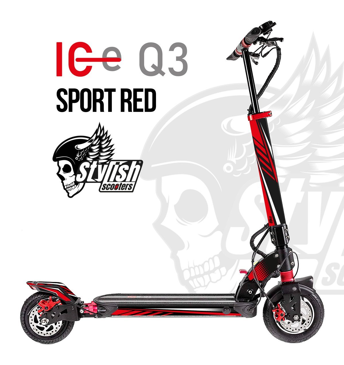 Vinilo personalizado para patiente eléctrico IC-E Q3 - Stylish Scooters
