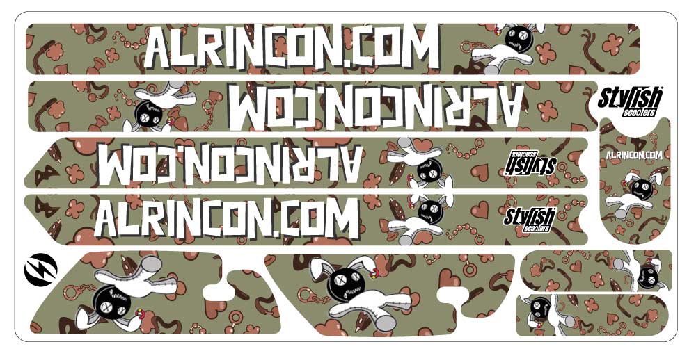 Vinilo Xiaomi m365 Personalizado AlRincon.com - Stylish Scooters