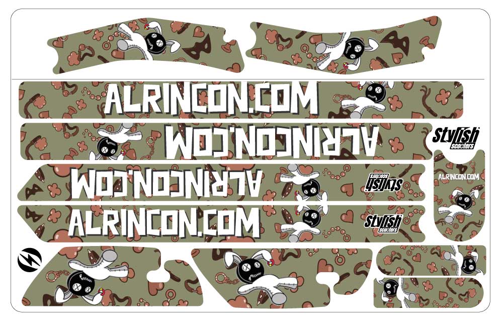 Vinilo Xiaomi m365 Personalizado AlRincon.com - Stylish Scooters