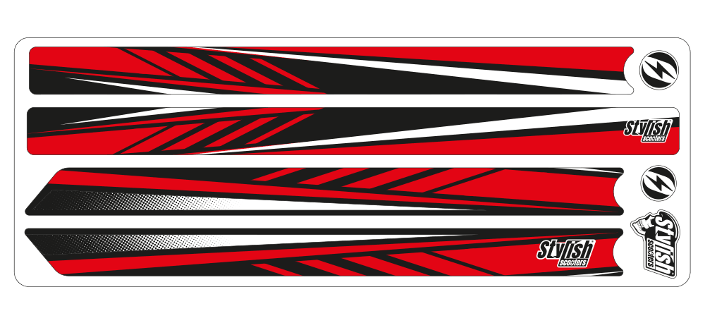 Vinilo Xiaomi m365 Reflectante Sport Red - Stylish Scooters