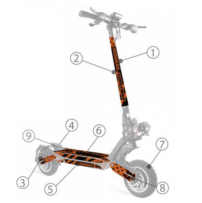 Vinilos para ZWheel ZCougar - Stylish Scooters