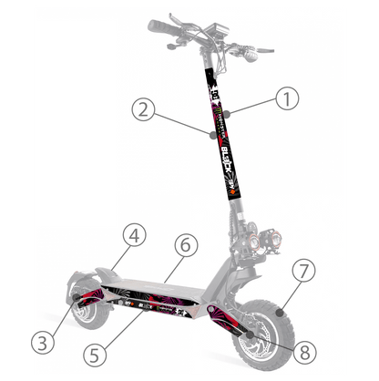 Vinilos para ZWheel ZCougar - Stylish Scooters