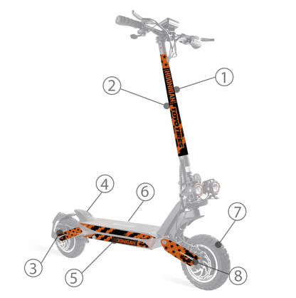 Vinilos para ZWheel ZCougar - Stylish Scooters