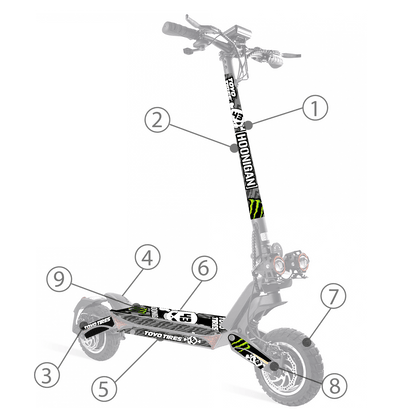 Vinilos para ZWheel ZCougar - Stylish Scooters