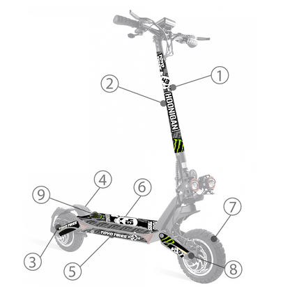 Vinilos para ZWheel ZCougar - Stylish Scooters