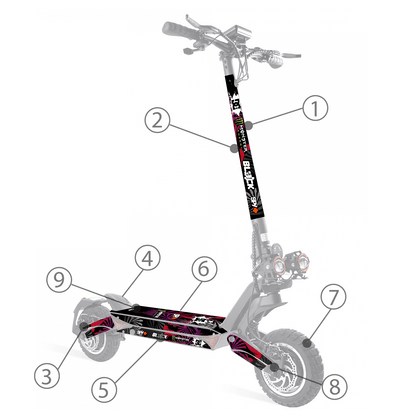 Vinilos para ZWheel ZCougar - Stylish Scooters