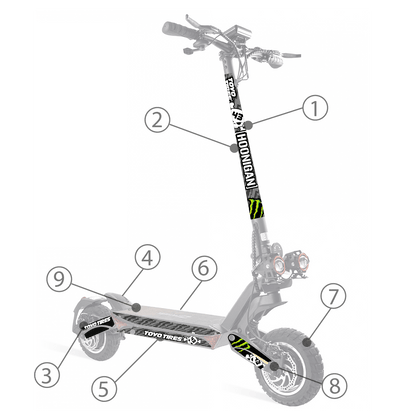 Vinilos para ZWheel ZCougar - Stylish Scooters