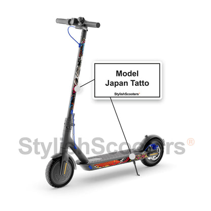Vinyl for Xiaomi M365 Electric Scooter - Japan Tattoo Sticker 4 PZA