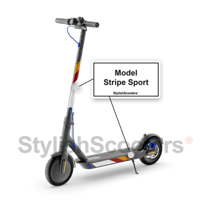 Skin for Xiaomi M365 Scooter - STRIPE SPORT STICKER 4PZA