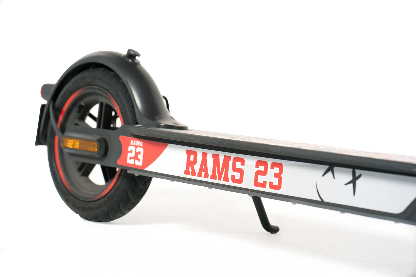 Pegatina patinete xiaomi RAMS23 - RED GRAY - Stylish Scooters