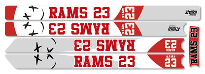 Pegatina patinete xiaomi RAMS23 - RED GRAY - Stylish Scooters