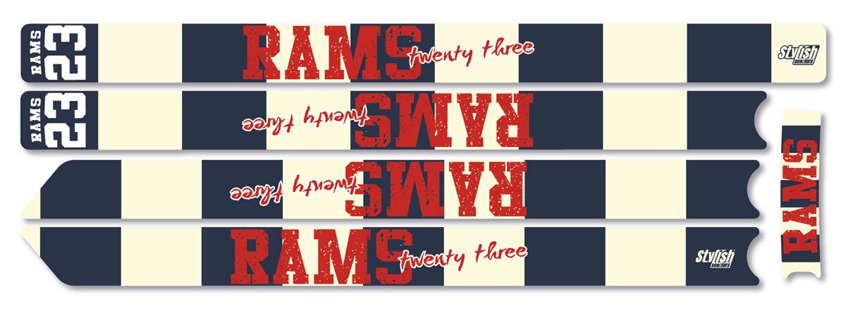 Stickers RAMS23 - Blue Stripes - Stylish Scooters