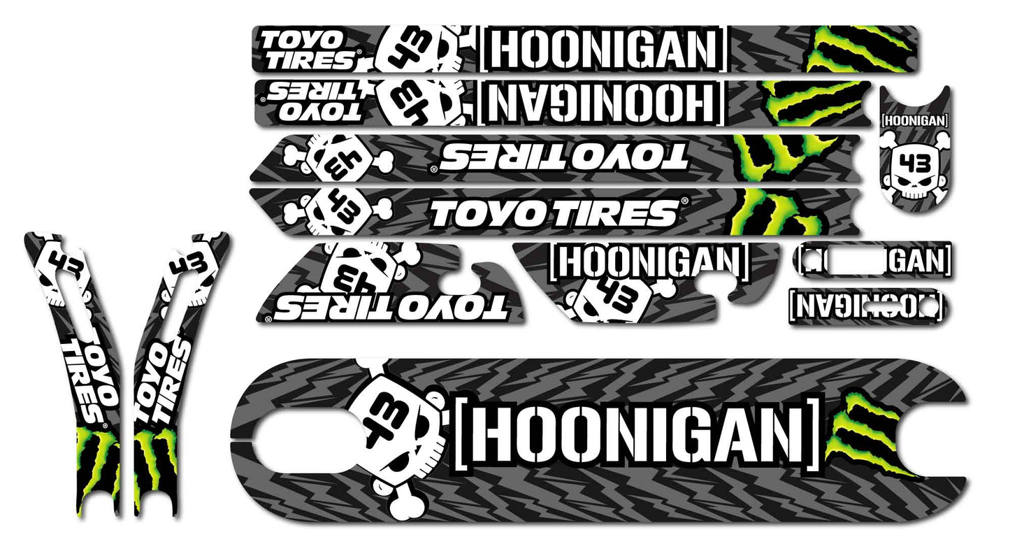 Stylish Scooters | Adhesivos para Xiaomi m365 HOONIGAN con Base antideslizante y adhesivos para ssupension delantera monorin