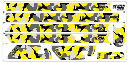 Vinilo para patienete eléctrico Xiaomi m365 Yellow Camo - Stylish Scooters