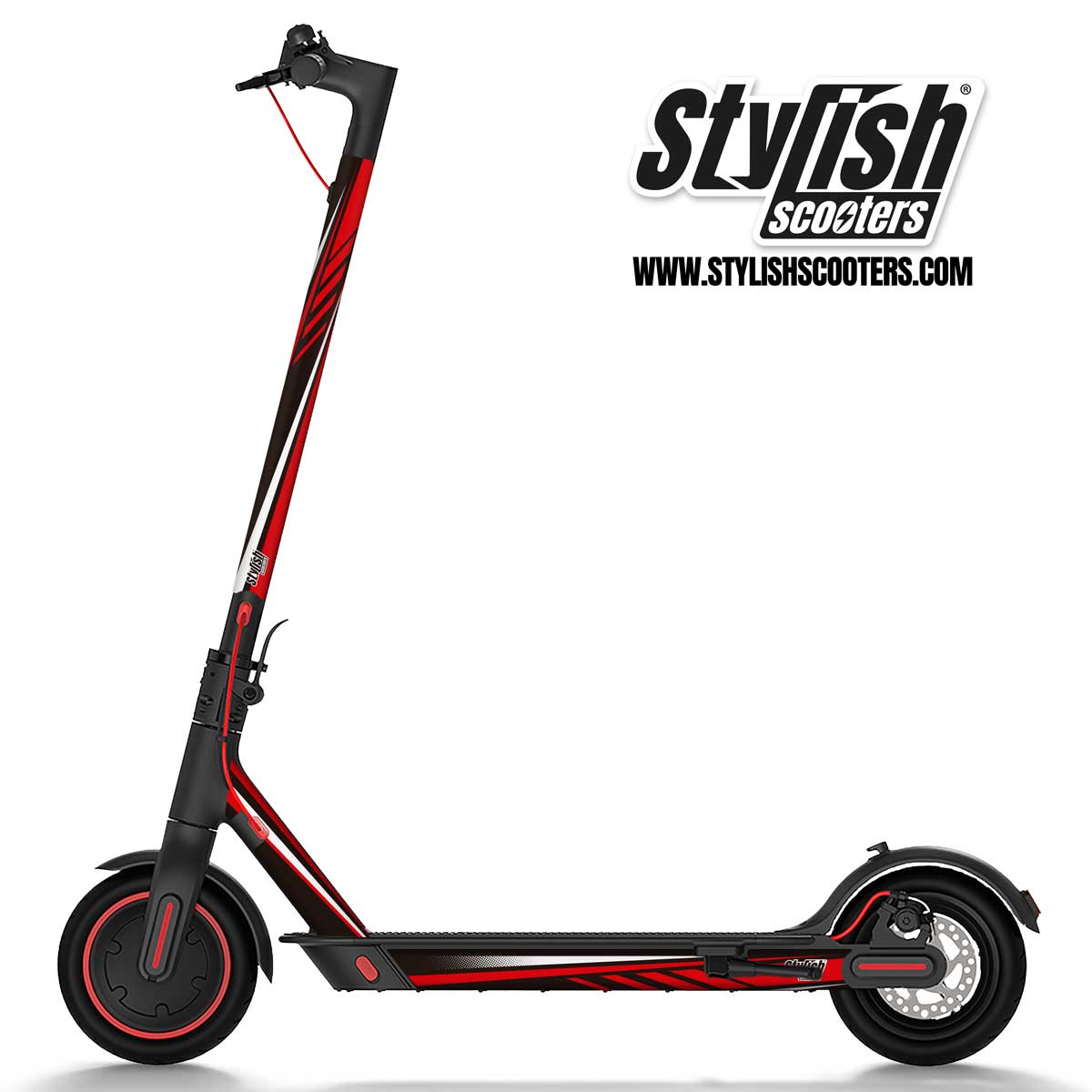 Vinilo para scooter Xiaomi m365 Sport Red - Stylish Scooters