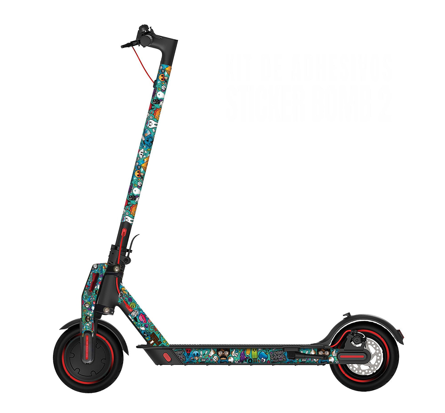 Vinilo Sticker Bomb para scooter Xiaomi m365 - Stylish Scooters